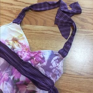 Tankini halter top bathing suit